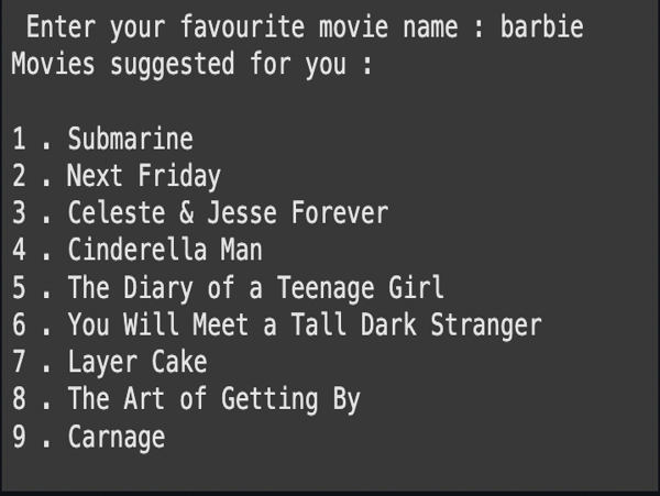movie recommendation